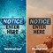 Signmission Enter Here OSHA Notice Sign, Vinyl Decal, 14in W x 10in L, 2PK OS-2PACK-NS-D-1014-L-12073 - alternate 4